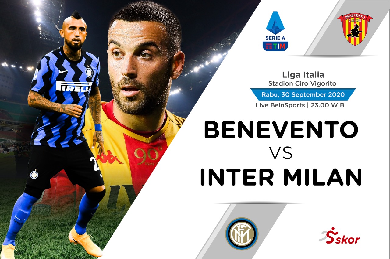 Link Live Streaming Liga Italia: Benevento vs Inter Milan