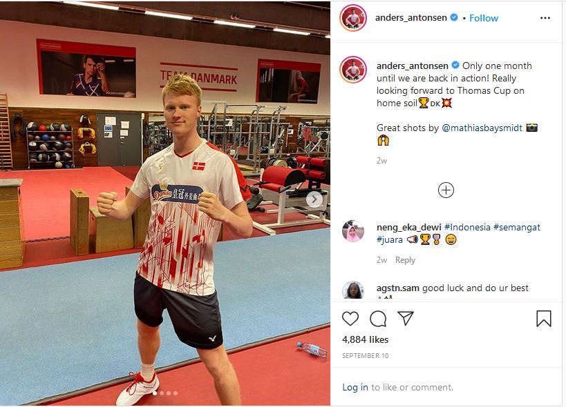 Anders Antonsen Ungkap Rivalitas dengan Viktor Axelsen