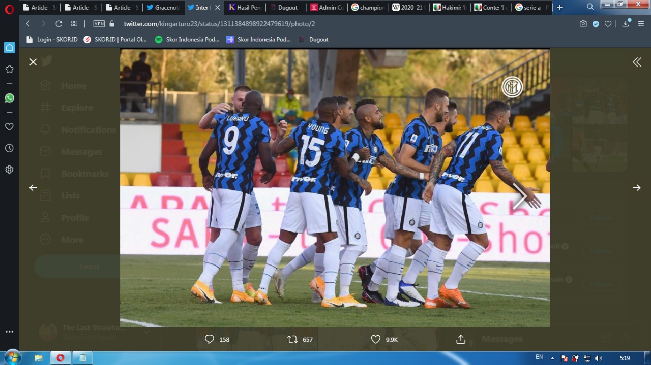 Meski Tajam tapi Berlubang, Conte Senang Lihat Permainan Inter Milan
