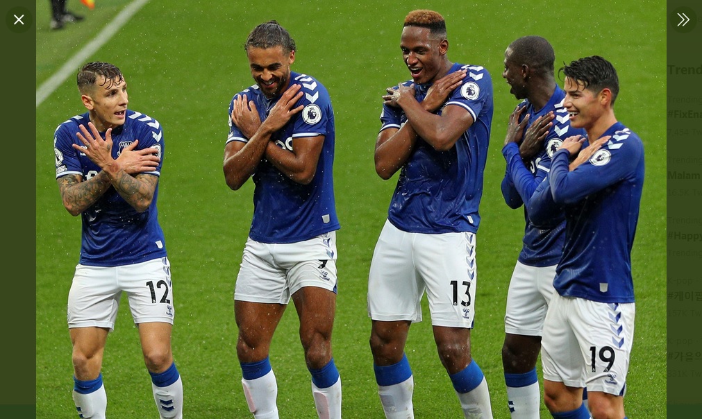 Hasil Everton vs Brighton: James Rodriguez 2 Gol, The Toffees Tak Terbendung