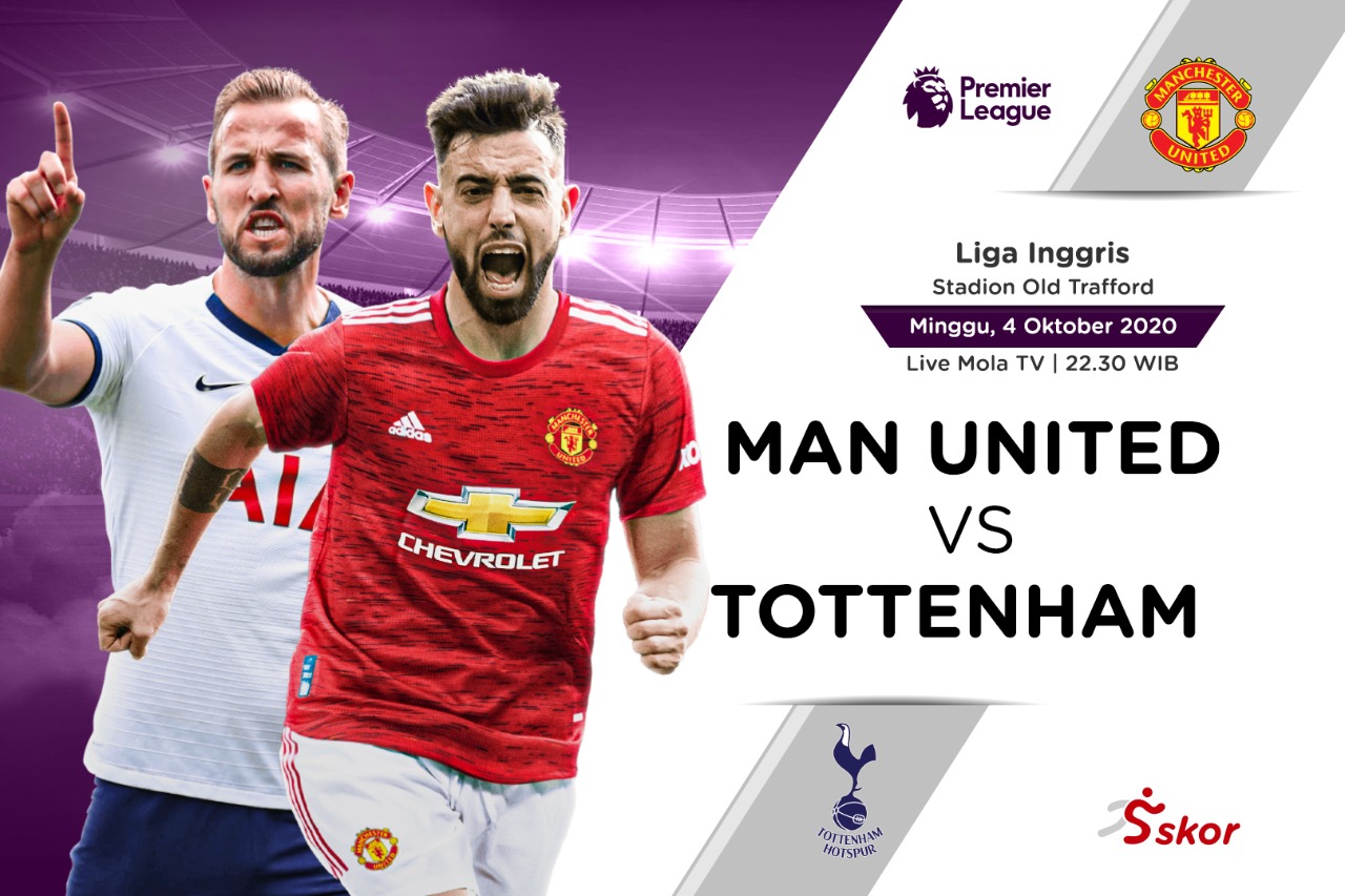 Susunan Pemain Liga Inggris: Manchester United vs Tottenham Hotspur
