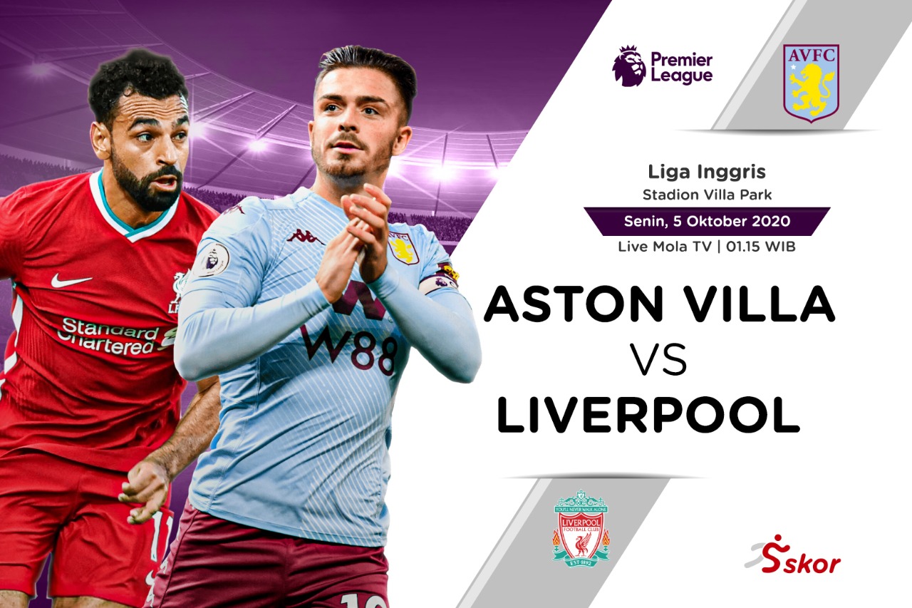 Link Live Streaming Liga Inggris: Aston Villa vs Liverpool