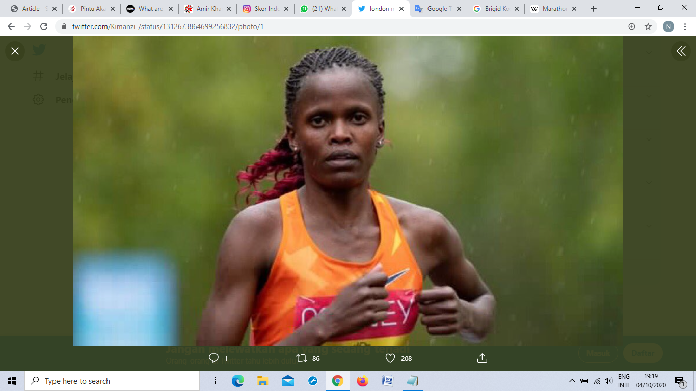 London Marathon 2020: Brigid Kosgei Pertahankan Gelar