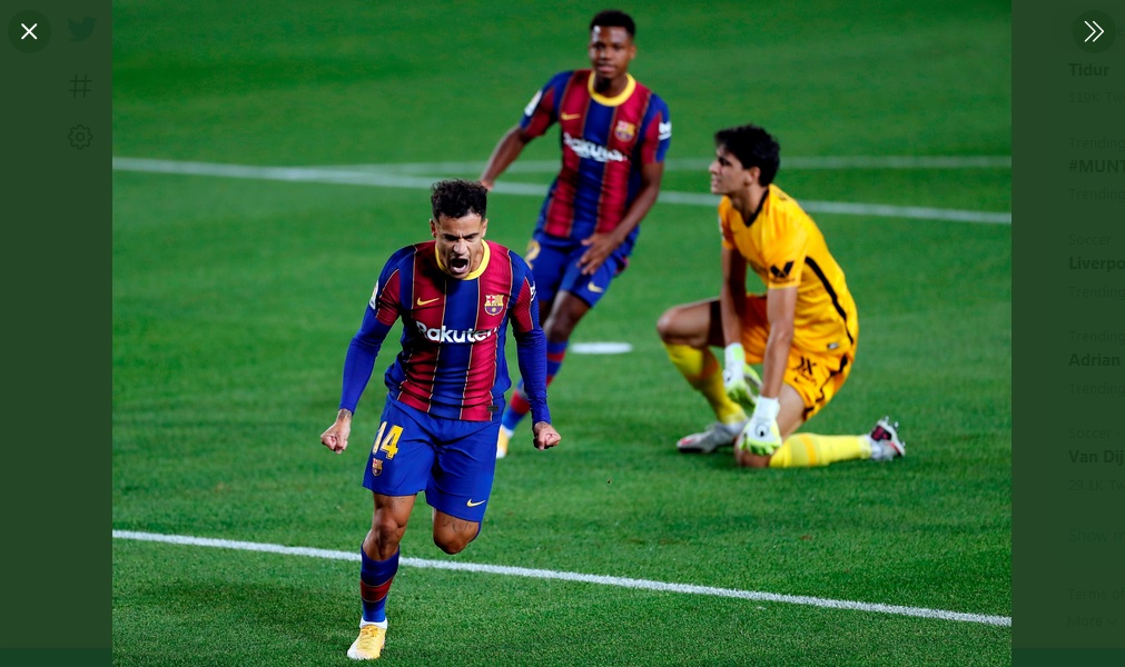 Hasil Barcelona vs Sevilla: Coutinho Hindari El Barca dari Kekalahan