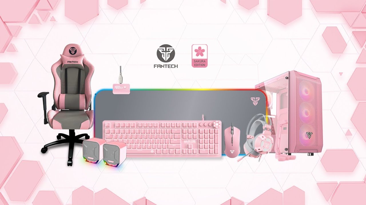 Sasar Gamer Perempuan, Fantech Luncurkan Gaming Gear Serba Pink