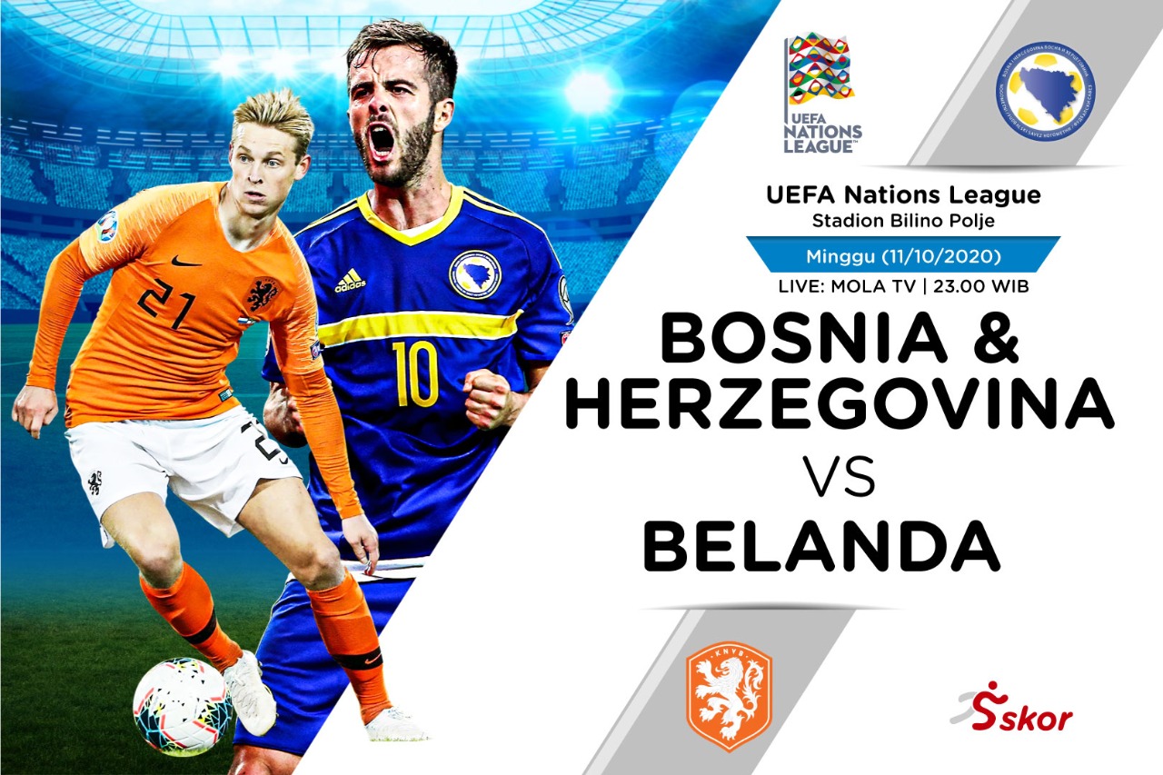 Link Live Streaming UEFA Nations League: Bosnia-Herzegovina vs Belanda