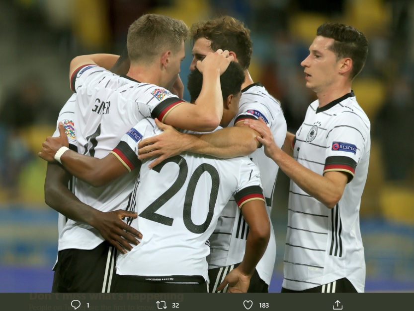 Hasil Ukraina vs Jerman: Gol-gol Ginter dan Goretzka Hasilkan Kemenangan Perdana Die Mannschaft