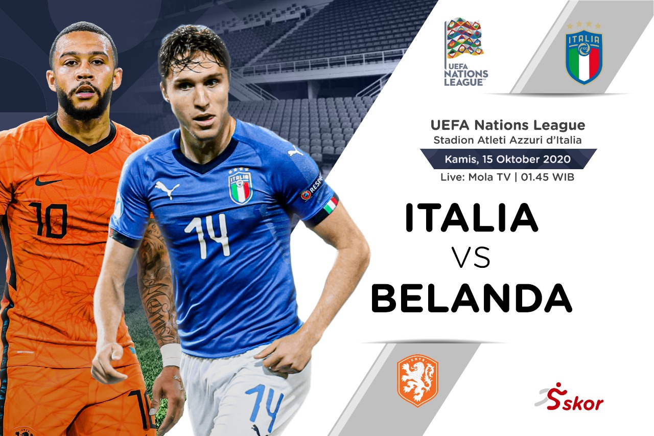 Prediksi UEFA Nations League: Italia vs Belanda