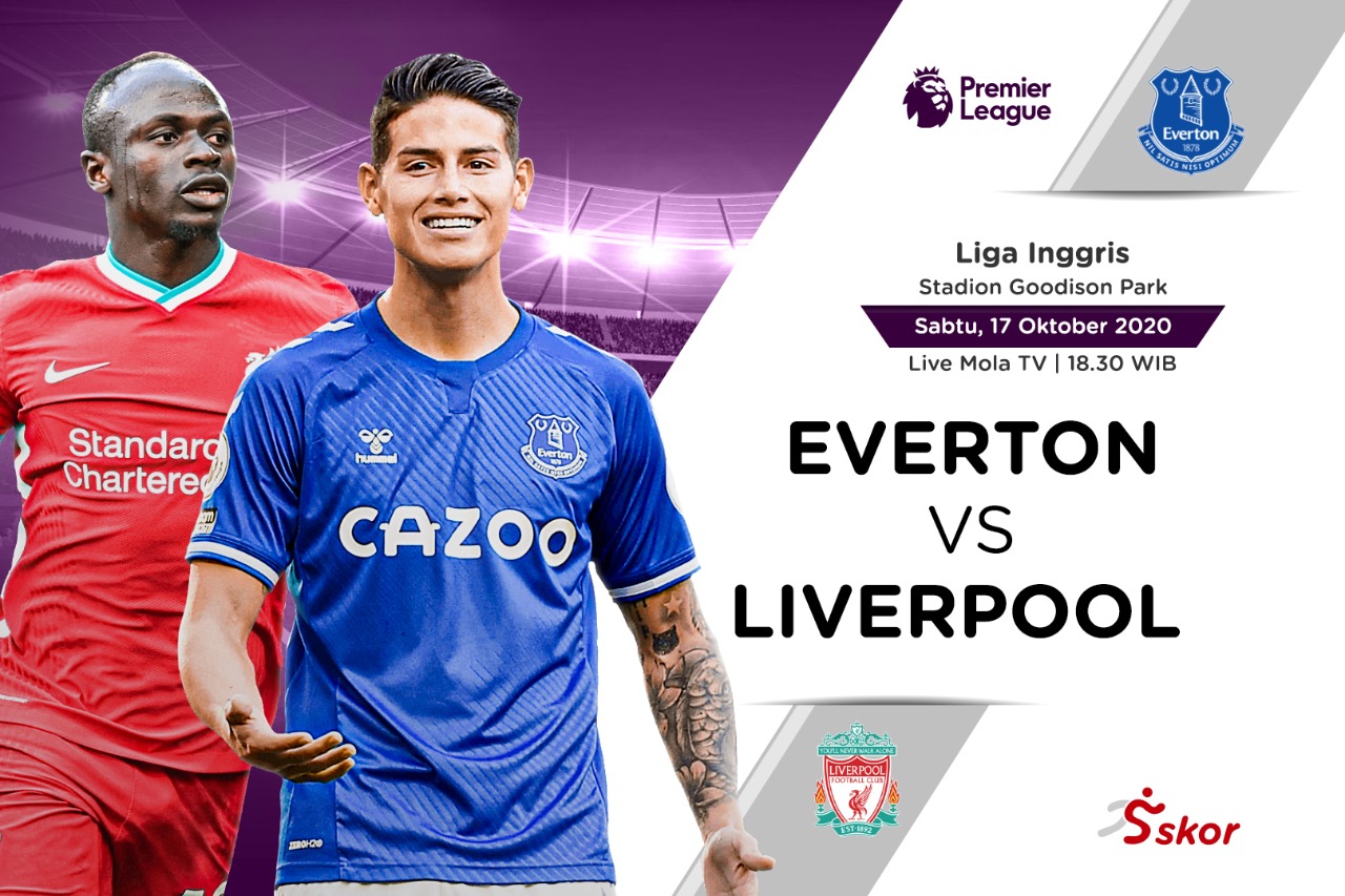 Link Live Streaming Everton vs Liverpool di Liga Inggris