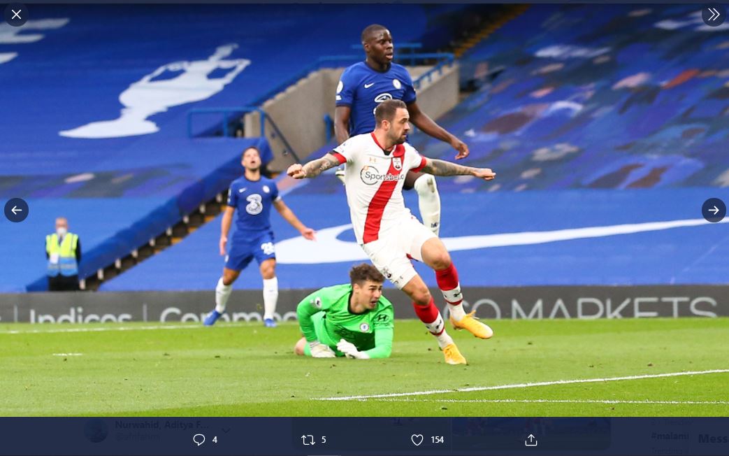 5 Catatan Laga Chelsea vs Southampton: Kepa Merana, Walcott Bahagia