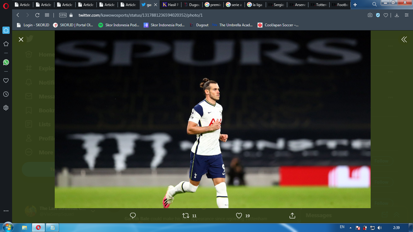 Tottenham Imbang, Mourinho Tak Mau Salahkan Gareth Bale yang Jalani Debut