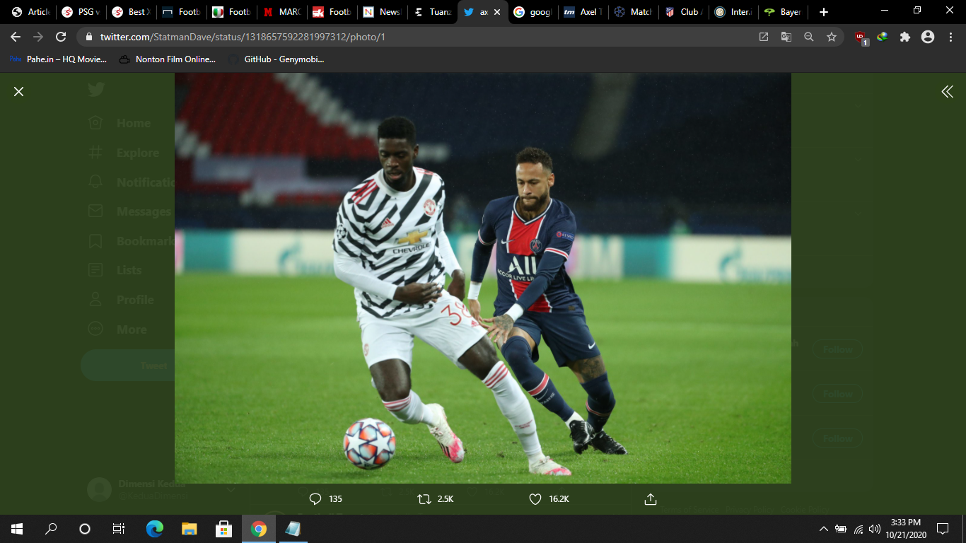 PSG vs Manchester United: Performa Axel Tuanzebe Layak Diberi Penghargaan