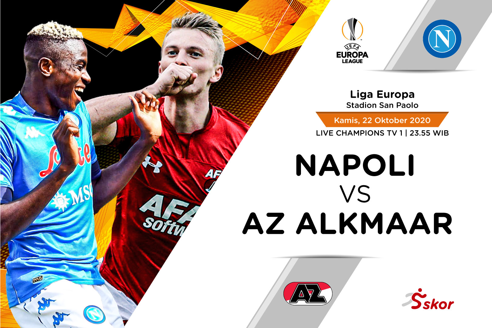 Prediksi Liga Europa: Napoli vs AZ Alkmaar