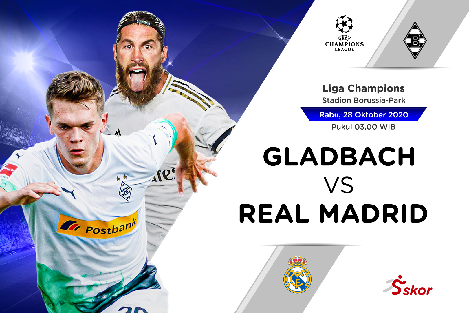 Prediksi Liga Champions: Borussia Monchengladbach vs Real Madrid