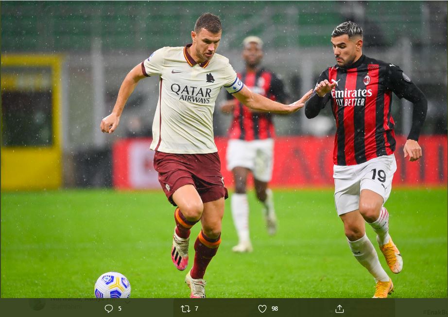 Gagal ke Inter Milan, Ketegangan Meningkat antara Edin Dzeko dan AS Roma