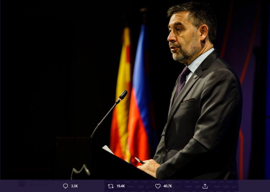 Terang-Terangan, Gerard Pique Sebut Bartomeu Salah Satu Presiden Terburuk Barcelona