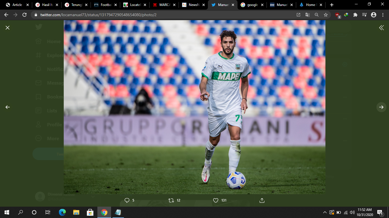 Dikaitkan dengan Juventus, Gelandang Sassuolo Gembira