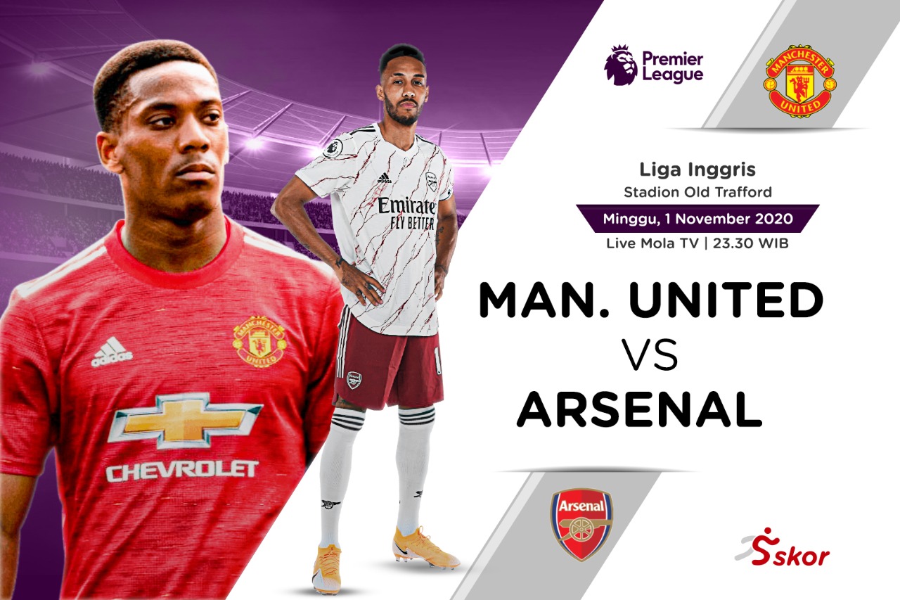 Link Live Streaming Liga Inggris: Manchester United vs Arsenal