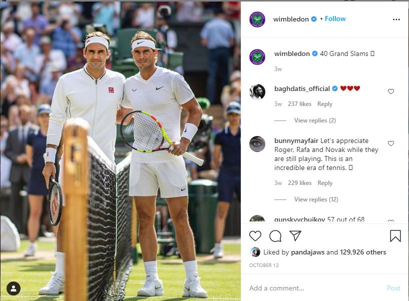 Roger Federer Pensiun, Rafael Nadal Tulis Pesan Menyentuh