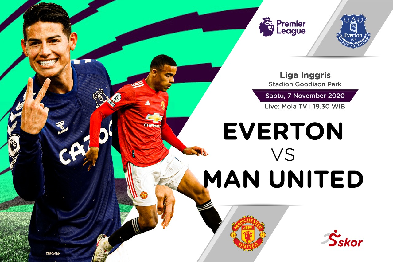 Link Live Streaming Liga Inggris: Everton vs Manchester United