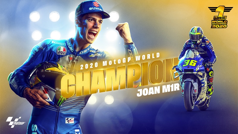 Klasemen MotoGP 2020: Joan Mir Juara Dunia, Suzuki Ecstar Berjaya