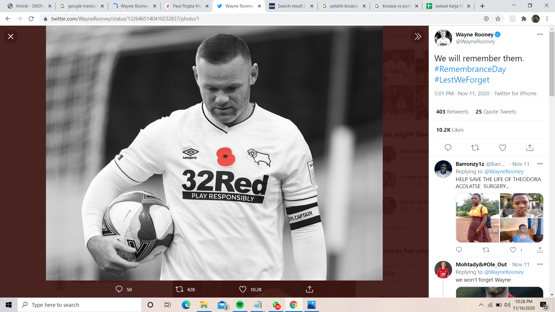 Fokus Jadi Pelatih, Wayne Rooney Bakal Absen di Laga Derby County Berikutnya
