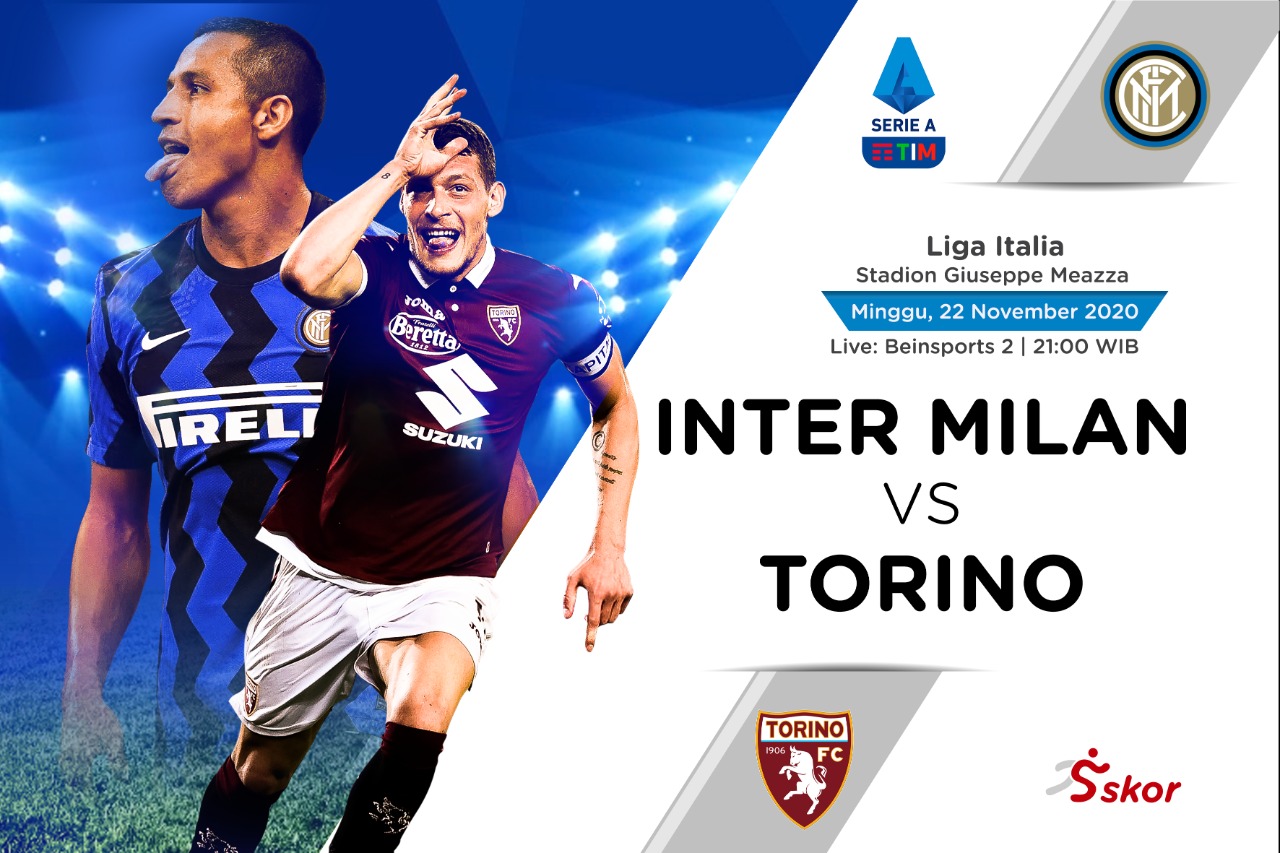 Link Live Streaming Liga Italia: Inter Milan vs Torino