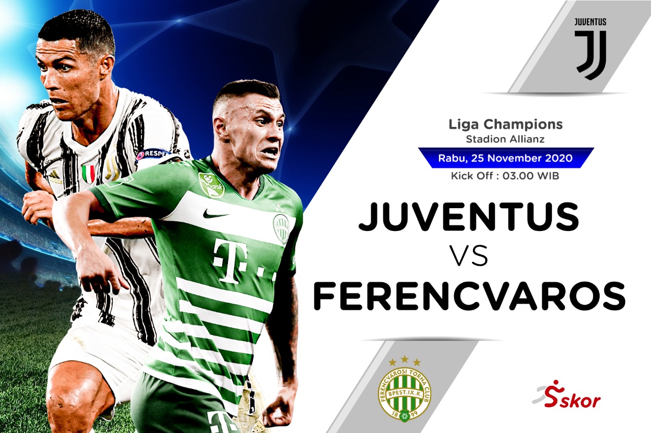 Link Live Streaming Juventus vs Ferencvaros di Liga Champions