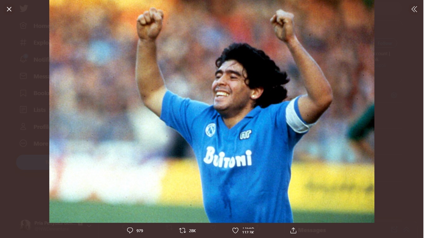 Ungkapan Kesedihan Napoli Usai Diego Maradona Wafat