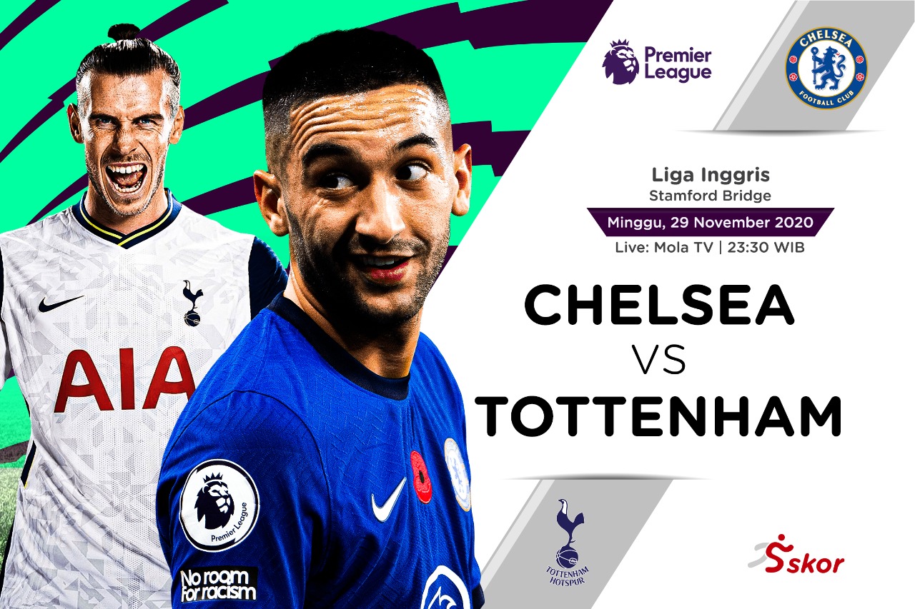 Susunan Pemain Liga Inggris: Chelsea vs Tottenham Hotspur