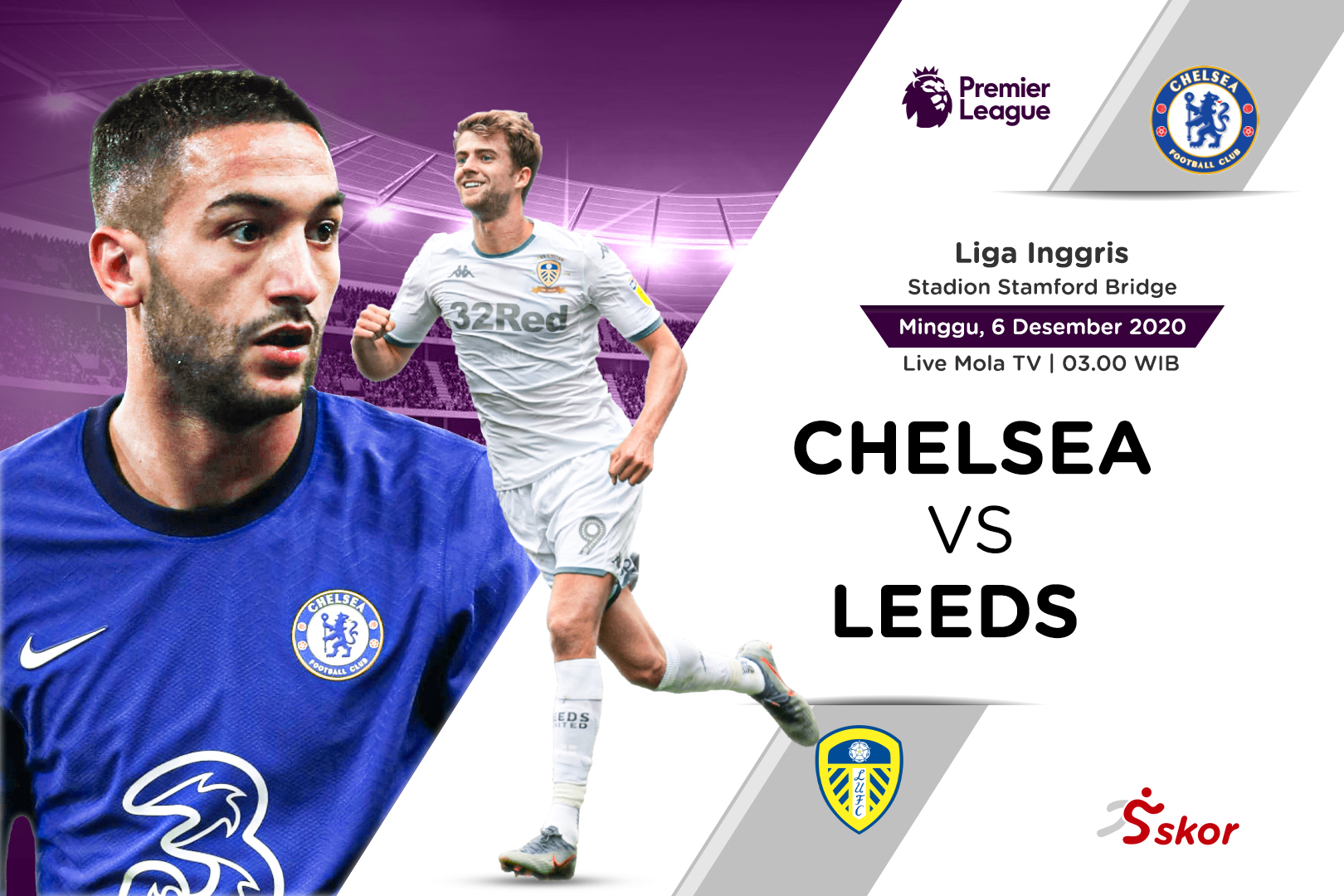 Link Live Streaming Chelsea vs Leeds United di Liga Primer