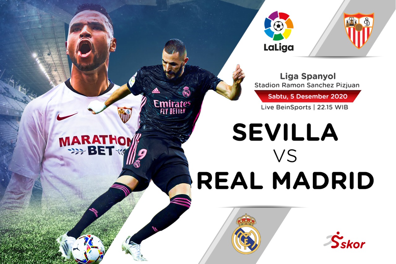 Link Live Streaming Sevilla vs Real Madrid di Liga Spanyol