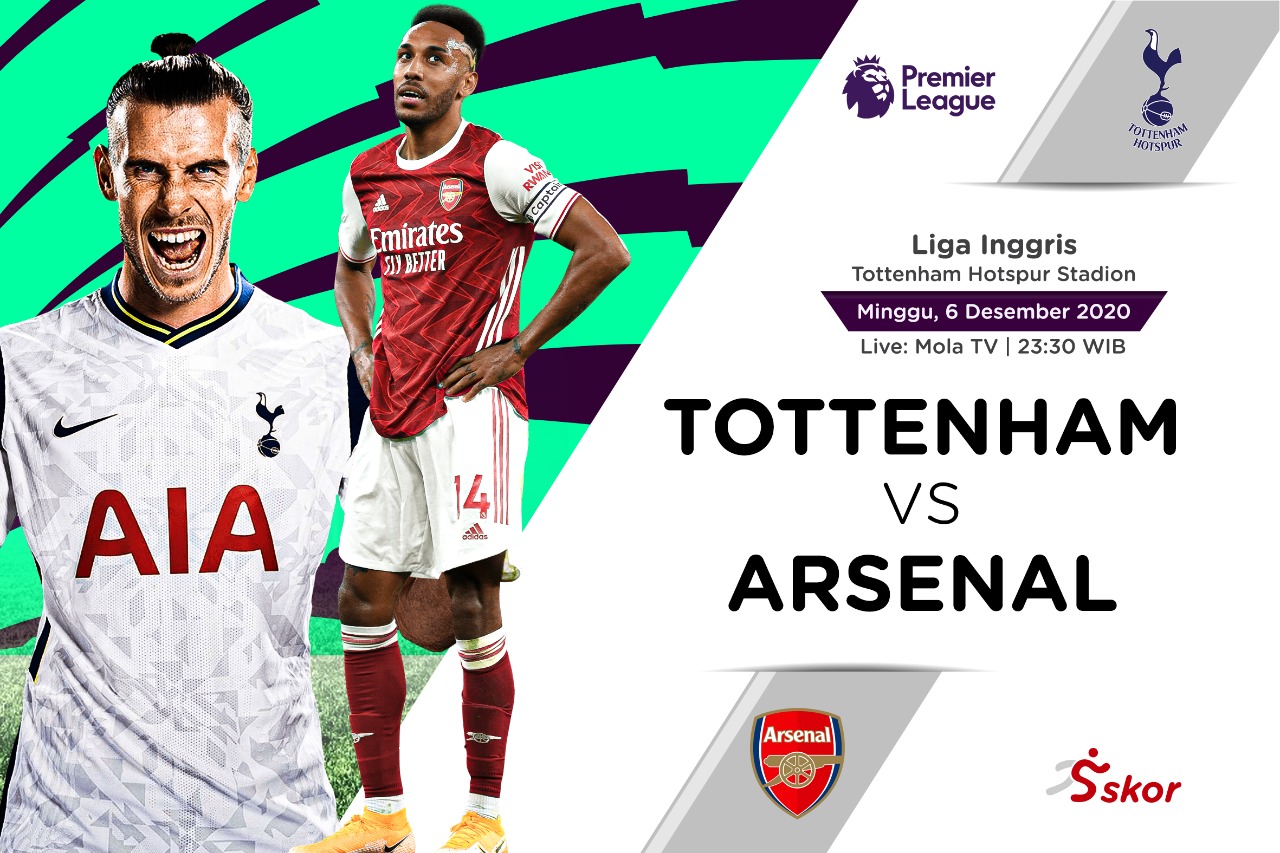 Link Live Streaming Liga Inggris: Tottenham Hotspur vs Arsenal