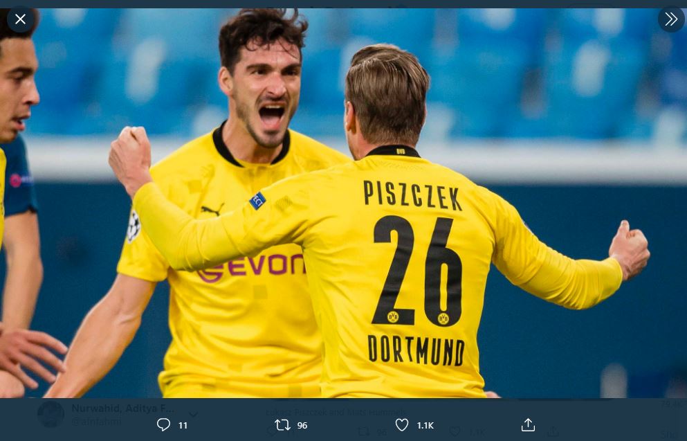 Hasil Liga Champions: Borussia Dortmund dan Lazio Lolos ke 16 Besar