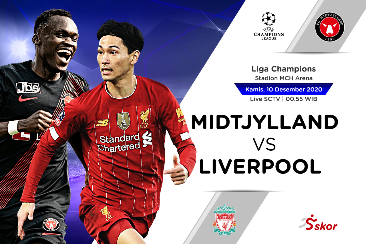 Prediksi Liga Champions: FC Midtjylland vs Liverpool