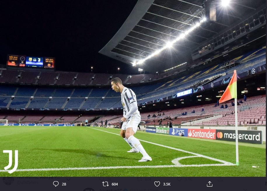 Lagi, Cristiano Ronaldo Merindukan Kehadiran Penonton di Stadion