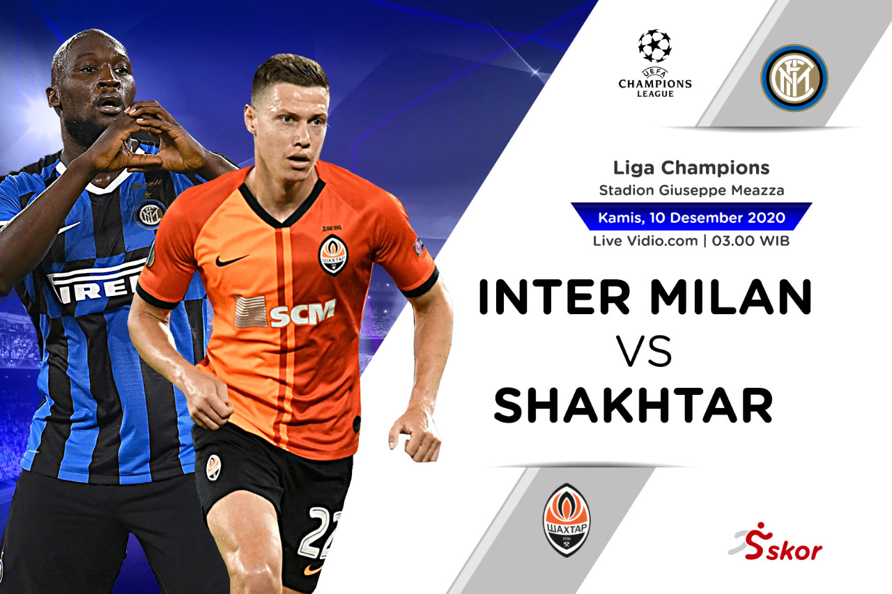 Link Live Streaming Inter Milan vs Shakhtar Donetsk di Liga Champions