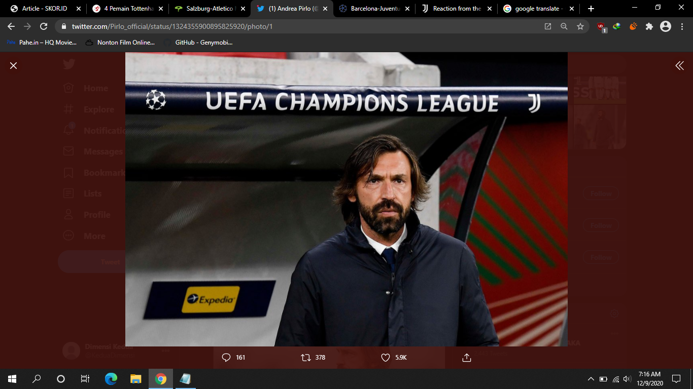Andrea Pirlo Ungkap Kunci Juventus Kalahkan AC Milan