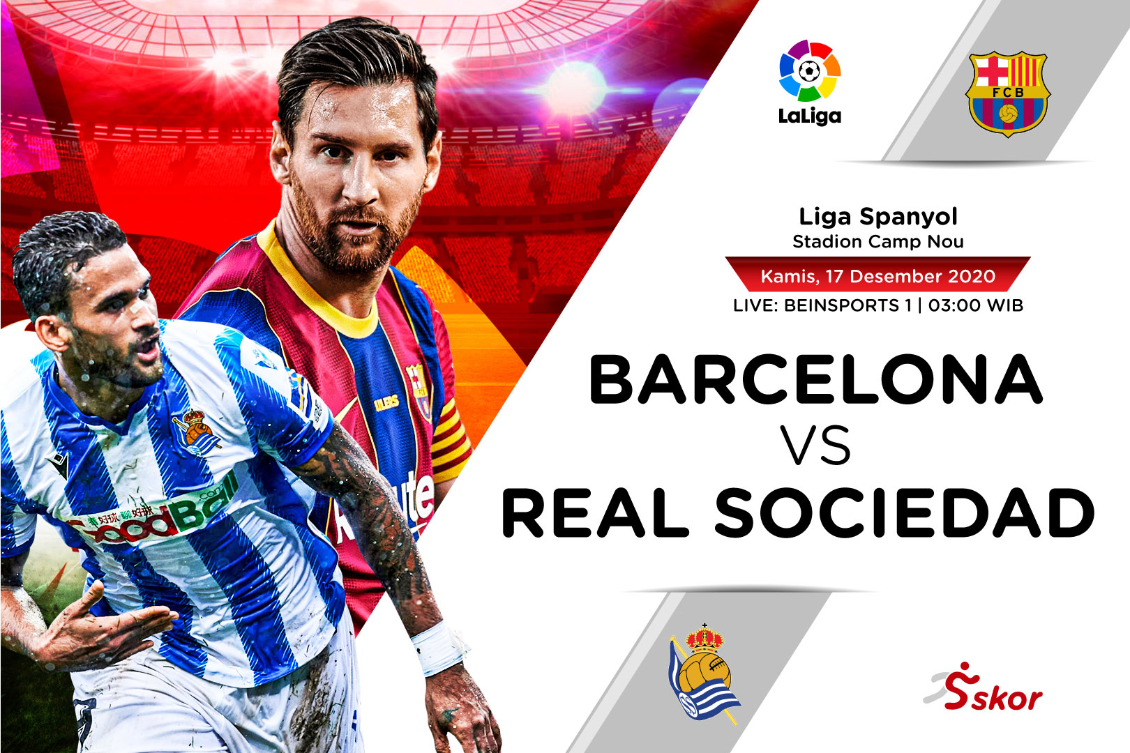 Prediksi Liga Spanyol: Barcelona vs Real Sociedad