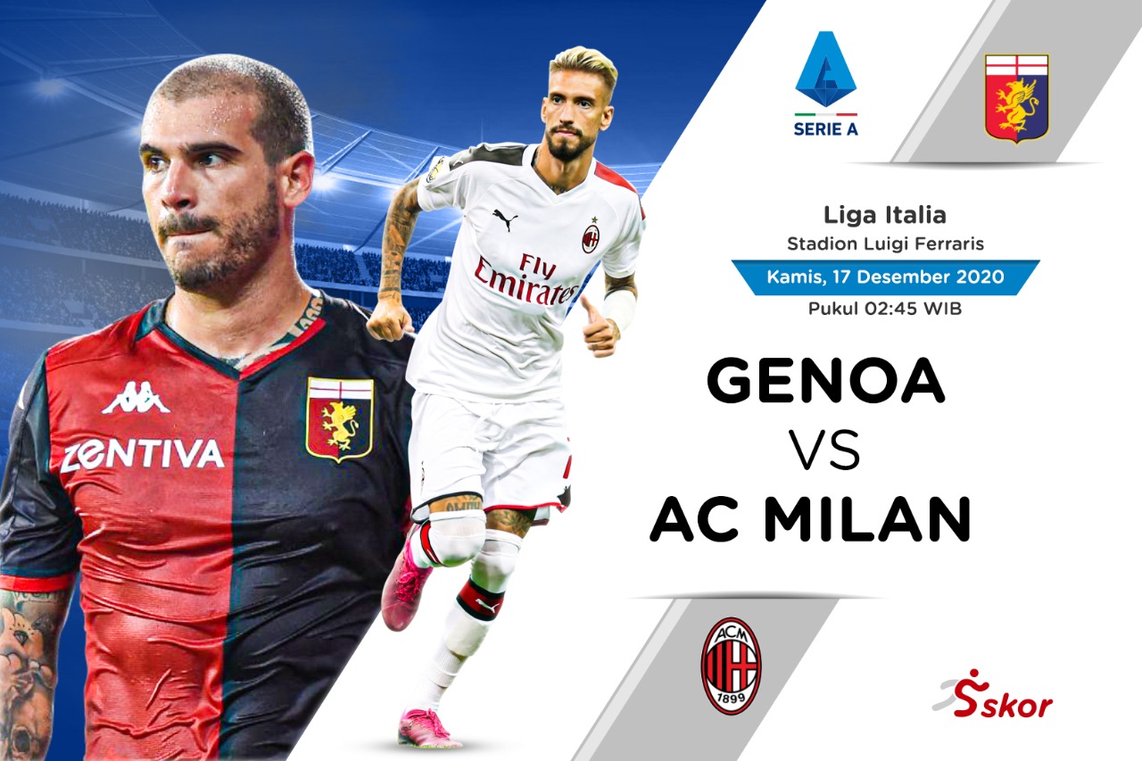 Link Live Streaming Genoa vs AC Milan di Liga Italia