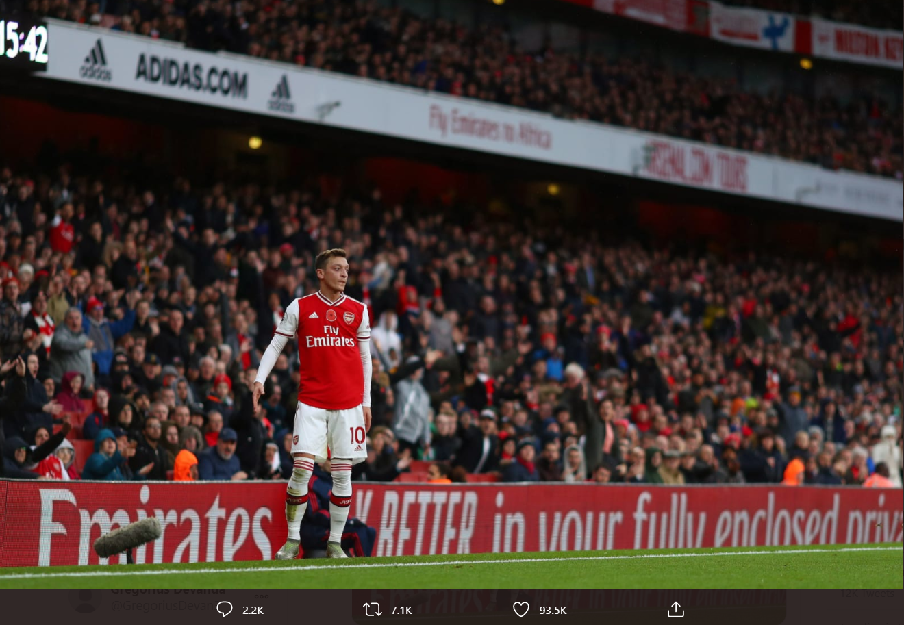 Mikel Arteta Ungkap Alasan Arsenal Lepas Mesut Ozil ke Fenerbahce