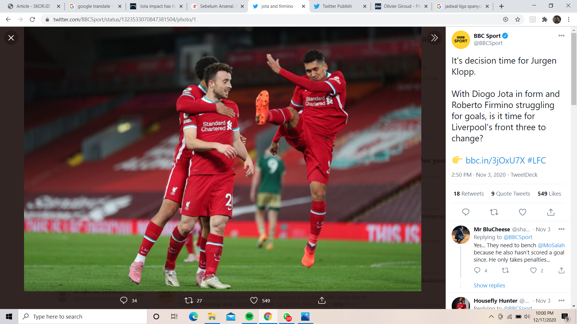 VIDEO: Gol-gol Indah Roberto Firmino untuk Liverpool di Pramusim