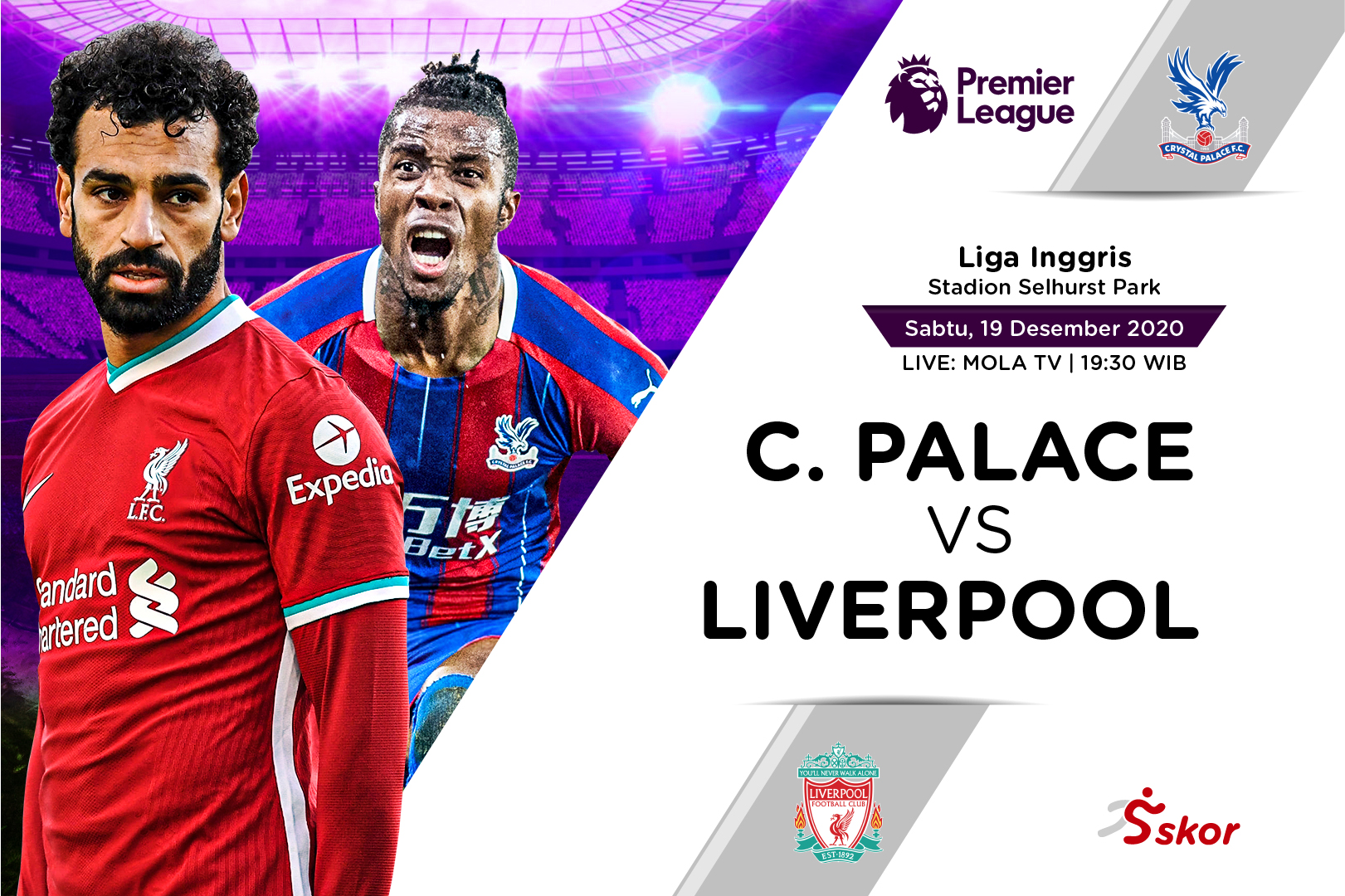 Link Live Streaming Liga Inggris: Crystal Palace vs Liverpool