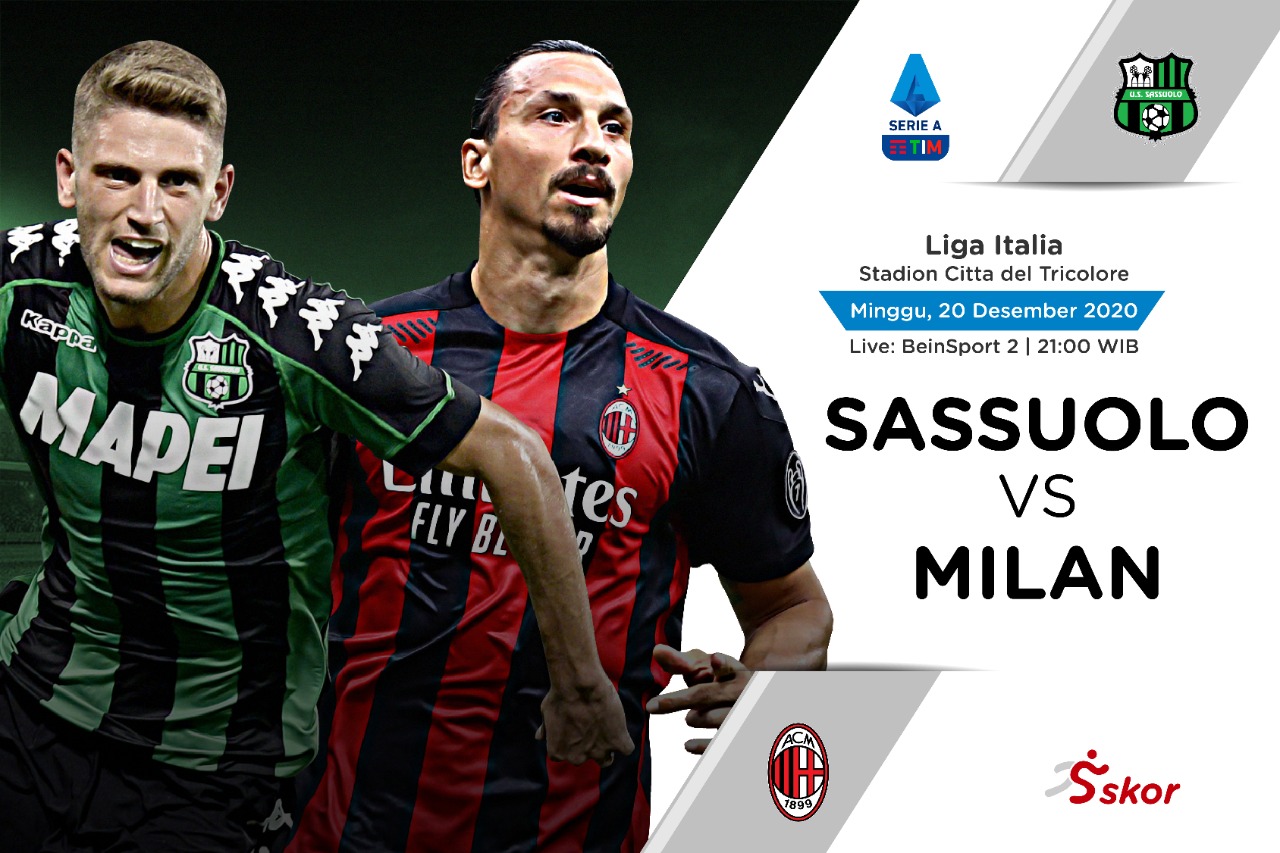 Link Live Streaming Sassuolo vs AC Milan di Liga Italia
