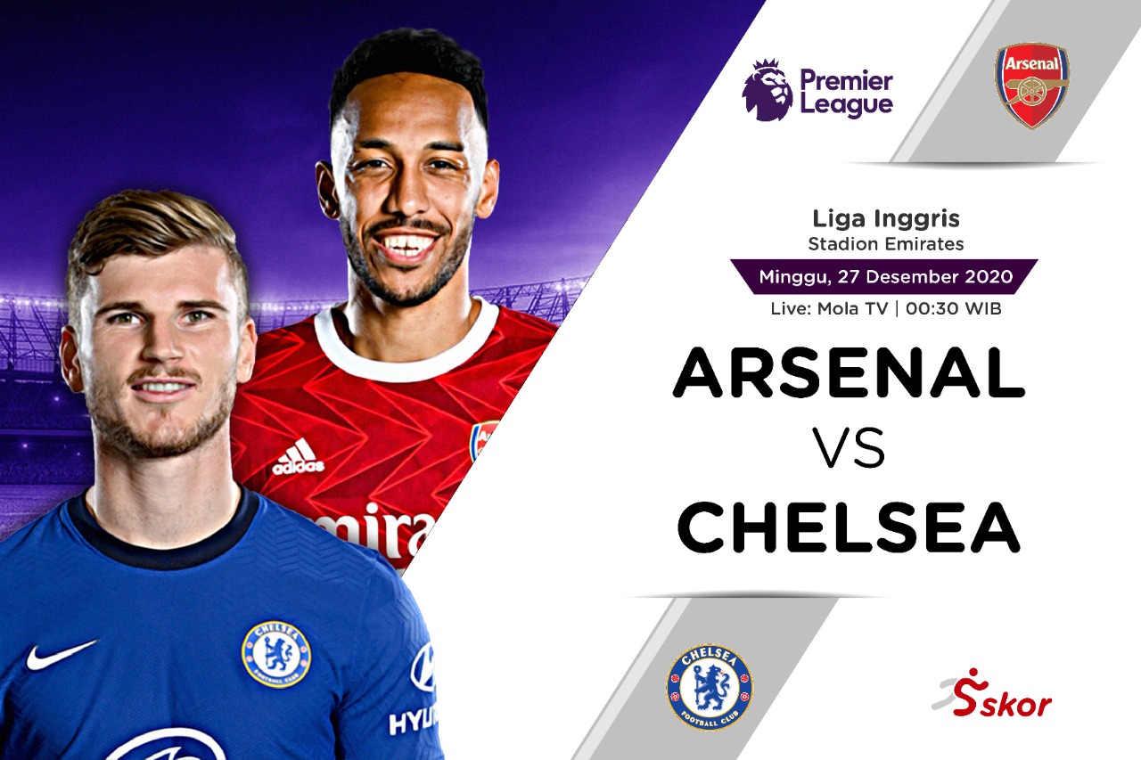 Susunan Pemain Liga Inggris: Arsenal vs Chelsea