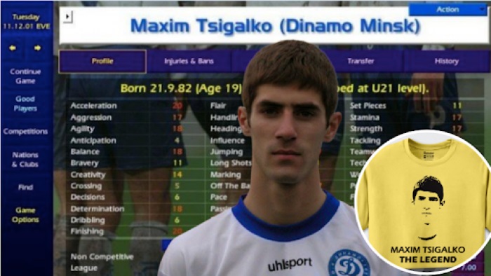 Maxim Tsigalko, Bintang Gim Cikal Bakal Football Manager Wafat