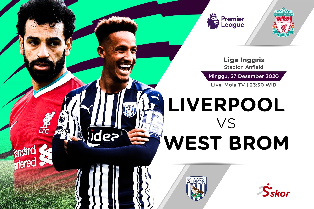Link Live Streaming Liga Inggris: Liverpool vs West Bromwich Albion