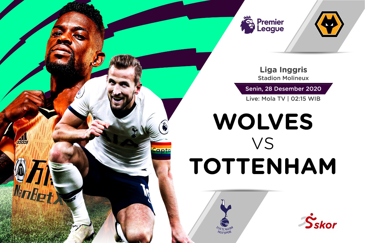 Link Live Streaming Wolverhampton vs Tottenham Hotspur di Liga Inggris