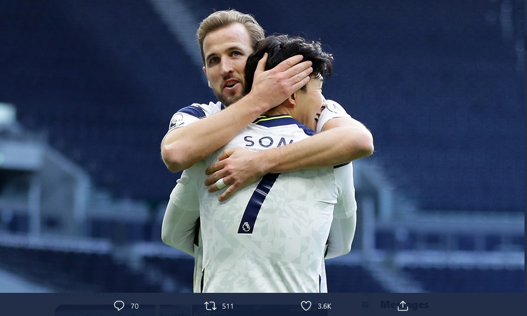 Hasil Liga Inggris: Harry Kane dan Son Heung-min Cemerlang, Tottenham Bungkam West Brom 2-0