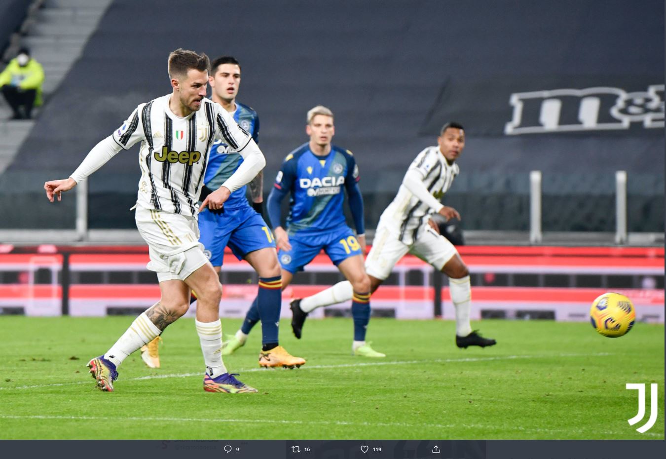 VIDEO: Kilas Balik Gol Pertama Aaron Ramsey untuk Juventus